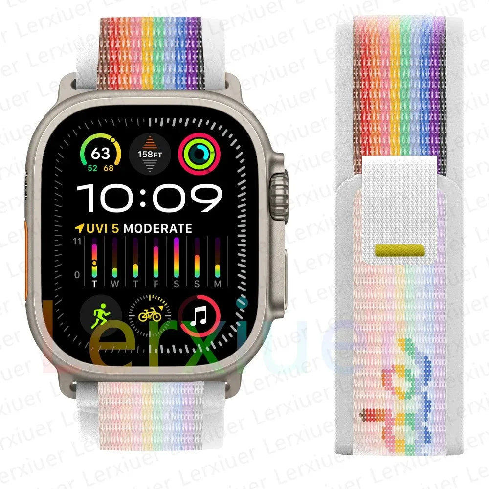 Trail Loop Apple Watch Band ultra 2 Band 49mm 44mm 40mm 45mm 41mm 42mm 38 iWatch series 7 6 se 8 9 10 46mm